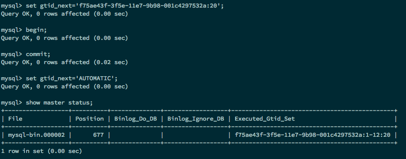 MySQL 5.7 基于 GTID 的主从复制实践 